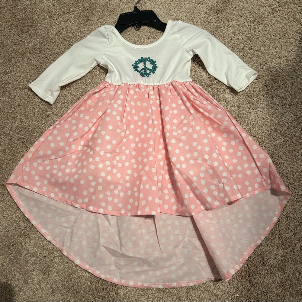 Sugar Bee Peace Christmas Wreath Dress